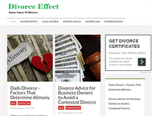 Tablet Screenshot of divorceeffect.com